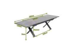 OUTFLEXX Ausziehtisch, Anthrazit Matt, Aluminium/HPL, 180/280x100cm, Schubladenauszug -Dopple Geschaft 21754 5.jpg