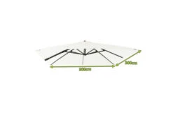 OUTFLEXX Ersatzdach Für Ampelschirme, Creme, Polyester, 300x300cm -Dopple Geschaft 21755 4.jpg