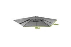 OUTFLEXX Ersatzdach Für Ampelschirme, Anthrazit, Polyester, 300x300cm -Dopple Geschaft 21756 4.jpg