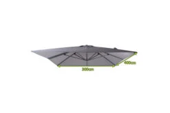 OUTFLEXX Ersatzdach Für Ampelschirme, Anthrazit, Polyester, 300x400cm -Dopple Geschaft 21758 4.jpg