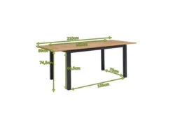 OUTFLEXX Ausziehtisch, Anthrazit Matt, Alu/FSC-Teak, 150/210x90cm, Synchronauszug Mit Butterfly-Funktion -Dopple Geschaft 21778 5.jpg