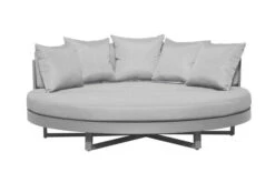 OUTFLEXX Willis Loungebett, Hellgrau, Alu/Polyester, Ø175 X 60cm, Runde Sonneninsel, Inkl. Kissen -Dopple Geschaft 21822 2.jpg