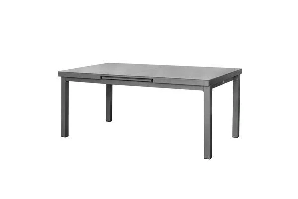 OUTFLEXX Premium Ausziehtisch, Graphit, Aluminium/Glas, 180/240x100cm, Automatischer Ausziehmechanismus 9 OUTFLEXX Premium Ausziehtisch, Graphit, Aluminium/Glas, 180/240x100cm, Automatischer Ausziehmechanismus – Bild 7