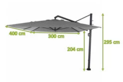 SIENA GARDEN Stratos Ampelschirm, Anthrazit/grau Meliert, Alu/Polyester, 300x400 Cm, UPF 50+, 360° Drehbar, 6-fach Neigbar -Dopple Geschaft 22009 5.jpg