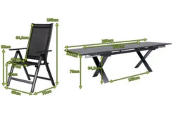 OUTFLEXX Esstischgarnitur, OUTFLEXX® Anthrazit Matt, Alu / Spraystone / Textil, Tisch 180/280x100cm, 8 Multipositionssessel -Dopple Geschaft 22134 5.jpg