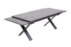 OUTFLEXX Esstischgarnitur, OUTFLEXX® Anthrazit Matt, Alu /HPL / Teak, Tisch 180/280x100cm, 10 Stapelsessel 23 OUTFLEXX Esstischgarnitur, OUTFLEXX® Anthrazit Matt, Alu /HPL / Teak, Tisch 180/280x100cm, 10 Stapelsessel -Dopple Geschaft 22151 7.jpg