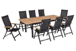 OUTFLEXX Esstischgarnitur, OUTFLEXX® Anthrazit Matt, Alu / Teak / Textil, Tisch 180/240x100cm, 8 Multipositionssessel 33 OUTFLEXX Esstischgarnitur, OUTFLEXX® Anthrazit Matt, Alu / Teak / Textil, Tisch 180/240x100cm, 8 Multipositionssessel -Dopple Geschaft 22186 16.jpg