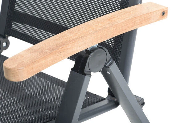 OUTFLEXX Esstischgarnitur, OUTFLEXX® Anthrazit Matt, Alu / Teak / Textil, Tisch 180/240x100cm, 6 Stapelsessel, 2 Multipo 15 OUTFLEXX Esstischgarnitur, OUTFLEXX® Anthrazit Matt, Alu / Teak / Textil, Tisch 180/240x100cm, 6 Stapelsessel, 2 Multipo – Bild 13