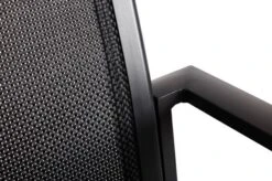 OUTFLEXX Esstischgarnitur, OUTFLEXX® Anthrazit Matt, Alu / Teak / Textil, Esstisch Ø 150 Cm, 5 Stapelsessel -Dopple Geschaft 22203 14.jpg