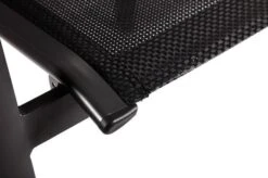 OUTFLEXX Esstischgarnitur, OUTFLEXX® Anthrazit Matt, Alu / Teak / Textil, Esstisch Ø 150 Cm, 5 Stapelsessel -Dopple Geschaft 22203 15.jpg