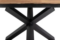 OUTFLEXX Esstischgarnitur, OUTFLEXX® Anthrazit Matt, Alu / Teak / Textil, Esstisch Ø 150 Cm, 5 Stapelsessel -Dopple Geschaft 22203 7.jpg