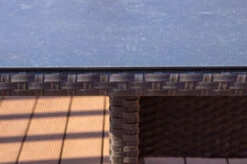 OUTFLEXX Esstisch, Braun, Polyrattan, 200x95cm, Tischplatte Spraystone, 6mm, Aufliegend -Dopple Geschaft 22287 3.jpg