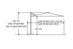 Schneider® SCHNEIDER Rhodos Eco Twist Ampelschirm, Grau, 270x270 Cm, Quadratisch -Dopple Geschaft 22319 5.jpg