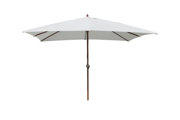 OUTFLEXX Mittelstockschirm, Natur/Teakoptik, Buchenholz, 300x400 Cm 3 OUTFLEXX Mittelstockschirm, Natur/Teakoptik, Buchenholz, 300x400 Cm