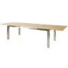 DIAMOND GARDEN Levanto Ausziehtisch, Edelstahl/Recycled Teak, 220/320x100 Cm