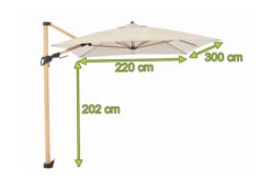 DOPPLER Alu Wood Pendelschirm, Natur, Alu/Polyester, 300x220 Cm, Mit Kurbel, Holzoptik 16 DOPPLER Alu Wood Pendelschirm, Natur, Alu/Polyester, 300x220 Cm, Mit Kurbel, Holzoptik -Dopple Geschaft 22336 5.jpg