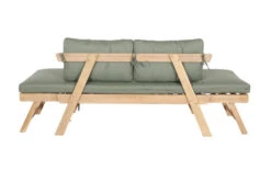 OUTFLEXX Lounge/Liege, FSC Akazie, Teakoptik, 192x70x60cm, Inkl. Polster, Grün -Dopple Geschaft 22356 11.jpg