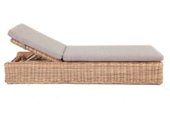 OUTFLEXX Sunlounger, Natur Meliert/sand, Polyrattan, 216x76x47 Cm, Rückenlehne Verstellbar -Dopple Geschaft 22361 3.jpg