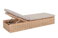 OUTFLEXX Sunlounger, Natur Meliert/sand, Polyrattan, 216x76x47 Cm, Rückenlehne Verstellbar -Dopple Geschaft 22361 6.jpg