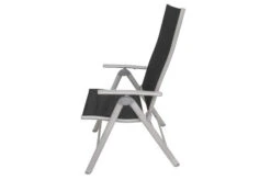 VILLANA Esstischgarnitur, Silber/schwarz, Alu/Holzimitat/Textil, Tisch 150x90cm, 6 Multipositionssessel -Dopple Geschaft 22560 18.jpg