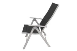 VILLANA Esstischgarnitur, Silber/schwarz, Alu/Holzimitat/Textil, Tisch 150x90cm, 6 Multipositionssessel -Dopple Geschaft 22560 20.jpg