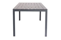 VILLANA Esstischgarnitur, Anthrazit/grau, Alu/Holzimitat/Textil, Tisch 150x90cm, 6 Sessel, Stapelbar -Dopple Geschaft 22576 10.jpg