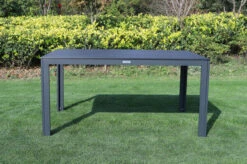 VILLANA Esstischgarnitur, Anthrazit/grau, Alu/Holzimitat/Textil, Tisch 150x90cm, 6 Sessel, Stapelbar -Dopple Geschaft 22576 11.jpg