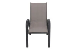 VILLANA Esstischgarnitur, Anthrazit/grau, Alu/Holzimitat/Textil, Tisch 150x90cm, 6 Sessel, Stapelbar -Dopple Geschaft 22576 13.jpg