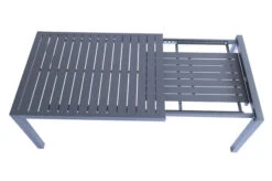 VILLANA Esstischgruppe, Anthrazit/grau, Alu/Textilene, Tisch 130/180x90cm, 6 Multipositionssessel -Dopple Geschaft 22584 15.jpg