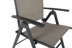 VILLANA Esstischgruppe, Anthrazit/grau, Alu/Textilene, Tisch 130/180x90cm, 6 Multipositionssessel -Dopple Geschaft 22584 19.jpg