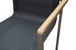 OUTFLEXX Esstischgarnitur, Silber/schwarz, Edelstahl/Granit/Textil, 200x100 Cm, 6 Gartensessel, Armlehnen Aus FSC-Teak -Dopple Geschaft 22785 04.jpg