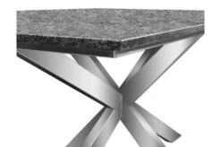 OUTFLEXX Esstischgarnitur, Silber/schwarz, Edelstahl/Granit/Textil, 200x100 Cm, 6 Gartensessel, Armlehnen Aus FSC-Teak -Dopple Geschaft 22785 07.JPG