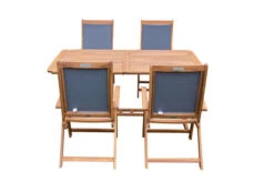 OUTFLEXX Sitzgruppe, Natur/grau, Akazie/Textilene, Ausziehtisch 180/240 X 100 Cm, 4 Multipo 5-fach -Dopple Geschaft 22824 10.jpg