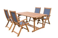 OUTFLEXX Sitzgruppe, Natur/grau, Akazie/Textilene, Ausziehtisch 180/240 X 100 Cm, 4 Multipo 5-fach -Dopple Geschaft 22824 2.jpg