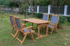 OUTFLEXX Sitzgruppe, Natur/grau, Akazie/Textilene, Ausziehtisch 180/240 X 100 Cm, 4 Multipo 5-fach -Dopple Geschaft 22824 6.jpg