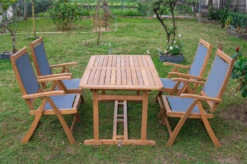 OUTFLEXX Sitzgruppe, Natur/grau, Akazie/Textilene, Ausziehtisch 180/240 X 100 Cm, 4 Multipo 5-fach -Dopple Geschaft 22824 8.jpg