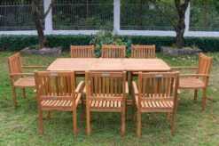 OUTFLEXX Sitzgruppe, Natur, Akazie, Ausziehtisch 180/240 X 100 Cm, 8 Armlehnensessel -Dopple Geschaft 22832 6.jpg