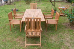 OUTFLEXX Sitzgruppe, Natur, Akazie, Ausziehtisch 180/240 X 100 Cm, 2 Multipo, 4 Armlehnensessel -Dopple Geschaft 22833 8.jpg