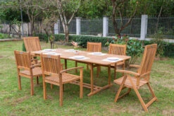 OUTFLEXX Sitzgruppe, Natur, Akazie, Ausziehtisch 180/240 X 100 Cm, 2 Multipo, 4 Armlehnensessel -Dopple Geschaft 22833 9.jpg