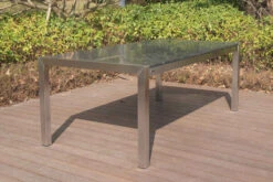 STERN Esstischgarnitur, Silber/grau, Edelstahl/Textilene, Tisch 200 X 100 Cm, 2 Teilige Tischplatte, 6 Multipositionssessel, Padded -Dopple Geschaft 22902 04.jpg