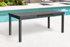 STERN New Top Esstischgarnitur, Anthrazit, Alu / Glas / Textil, Ausziehtisch 180/240x100cm, 8 Stapelsessel -Dopple Geschaft 22996 3.jpg