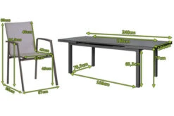 STERN New Top Esstischgarnitur, Anthrazit, Alu / Glas / Textil, Ausziehtisch 180/240x100cm, 8 Stapelsessel -Dopple Geschaft 22996 5.jpg