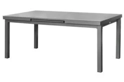 STERN New Top Esstischgarnitur, Graphit, Alu / Glas / Textil, Tisch 180/240x100cm, 4 Stapel-, 2 Klappsessel -Dopple Geschaft 23003 10.jpg