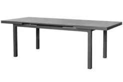 STERN New Top Esstischgarnitur, Graphit, Alu / Glas / Textil, Tisch 180/240x100cm, 4 Stapel-, 2 Klappsessel -Dopple Geschaft 23003 6.jpg