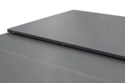 STERN New Top Esstischgarnitur, Graphit, Alu / Glas / Textil, Tisch 180/240x100cm, 4 Stapel-, 2 Klappsessel -Dopple Geschaft 23003 7.jpg