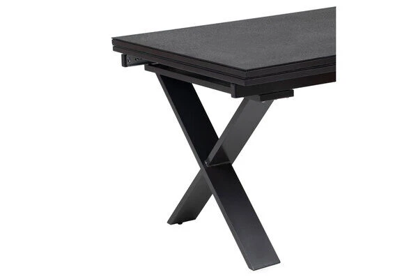 KETTLER Altura Esstischgarnitur, Anthrazit, Alu / Spraystone / Textil, Tisch 180/280x100cm, 10 Stapelsessel 12 KETTLER Altura Esstischgarnitur, Anthrazit, Alu / Spraystone / Textil, Tisch 180/280x100cm, 10 Stapelsessel – Bild 10