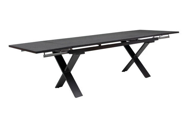 KETTLER Altura Esstischgarnitur, Anthrazit, Alu / Spraystone / Textil, Tisch 180/280x100cm, 10 Stapelsessel 6 KETTLER Altura Esstischgarnitur, Anthrazit, Alu / Spraystone / Textil, Tisch 180/280x100cm, 10 Stapelsessel – Bild 4