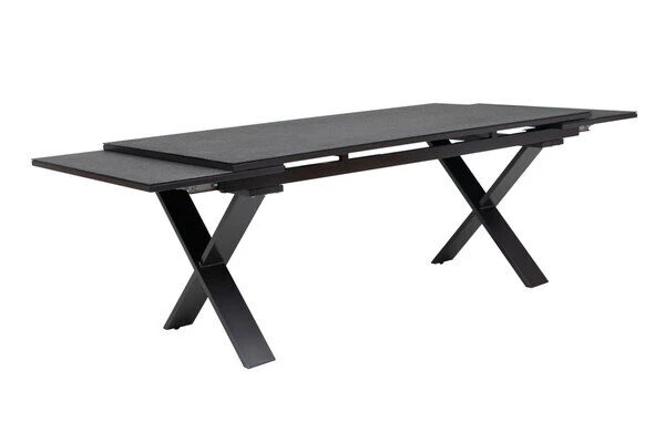 KETTLER Altura Esstischgarnitur, Anthrazit, Alu / Spraystone / Textil, Tisch 180/280x100cm, 10 Stapelsessel 8 KETTLER Altura Esstischgarnitur, Anthrazit, Alu / Spraystone / Textil, Tisch 180/280x100cm, 10 Stapelsessel – Bild 6