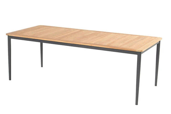 HARTMAN Silencio / Primo Sitzgruppe, Xerix/natur, Alu/Teak, 6 Multipo, 220x100cm, FSC-Teak Armlehnen 4 HARTMAN Silencio / Primo Sitzgruppe, Xerix/natur, Alu/Teak, 6 Multipo, 220x100cm, FSC-Teak Armlehnen – Bild 2