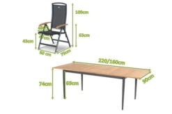 HARTMAN Silencio / RaffaeloSitzgruppe, Xerix/natur, Alu/Teak, 8 Multipo, 160/220x90cm, FSC-Teak Armlehnen -Dopple Geschaft 23236 mass.jpg